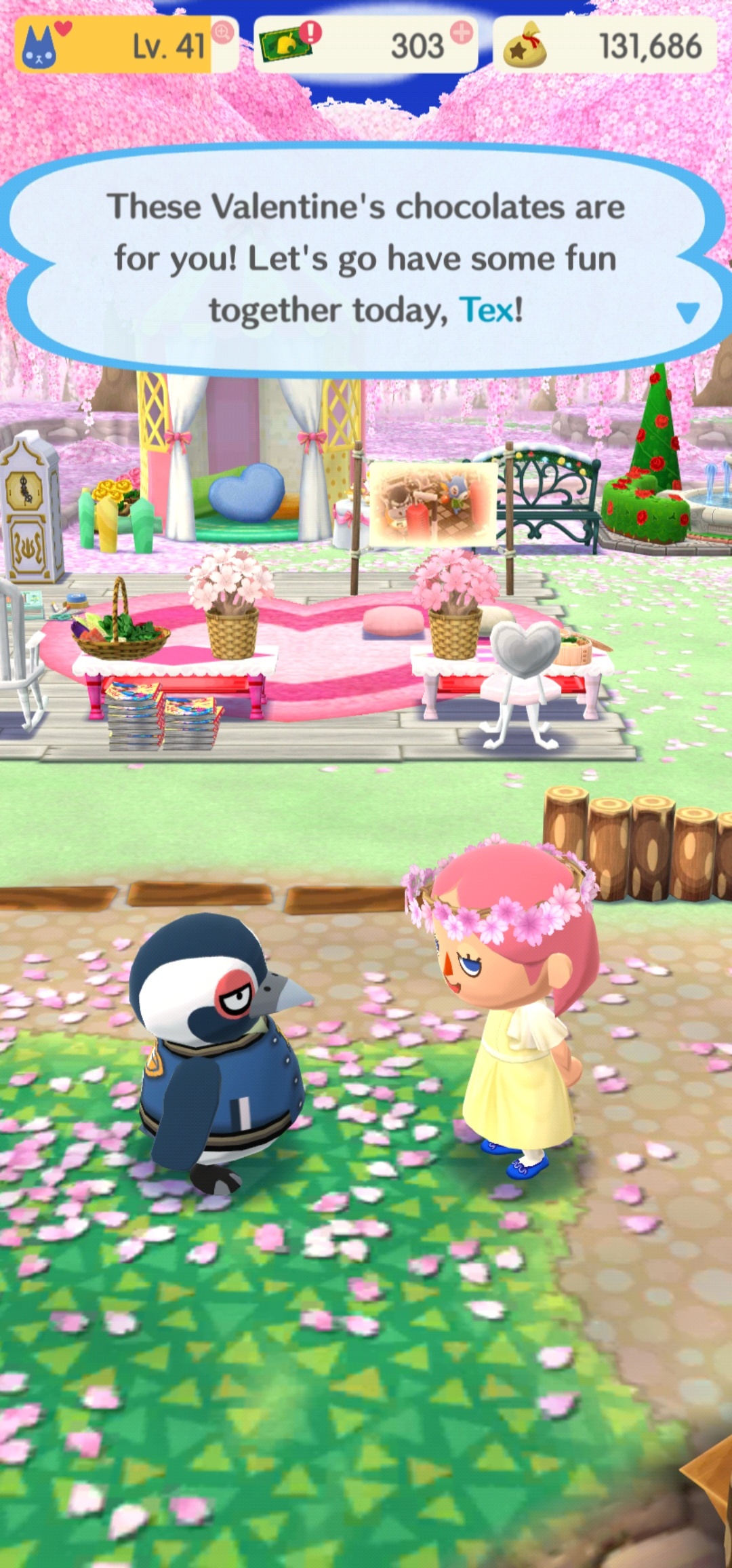 Vayla shyly offers her gift.