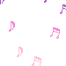 pink music notes