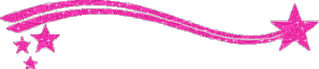 Glitter shooting star