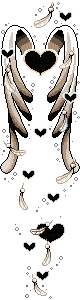 wingled hearts dangle