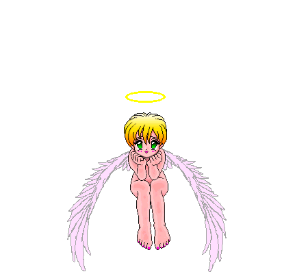 sitting angel