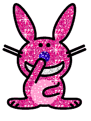 happy bunny glitter