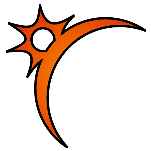 A Mythic set symbol resembling a sun bursting over a planet