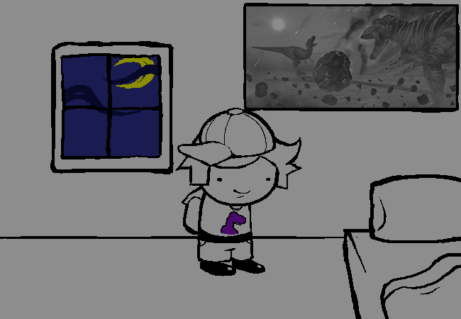 some dumbass standing in room 