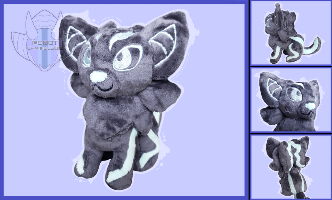 Something new, a 6 inch sitting plush of a commissioner's dimensional Xweetok, Sabrina.