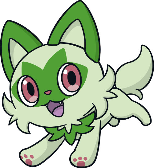 A graphic of Sprigatito