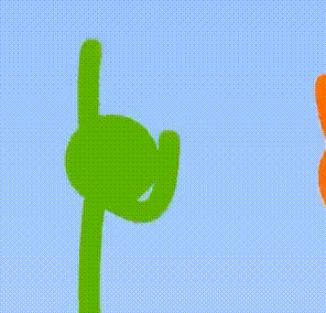 animation of Green from animation vs animator jumping around with the second coming