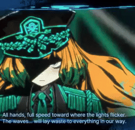 ishmael from limbus company, showcasing her Blind Obsession E.G.O animation