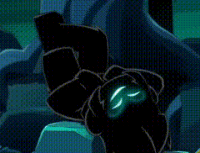 ink mk laying on a rock and being evil