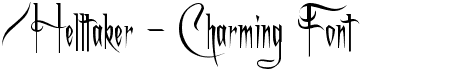 a charming font