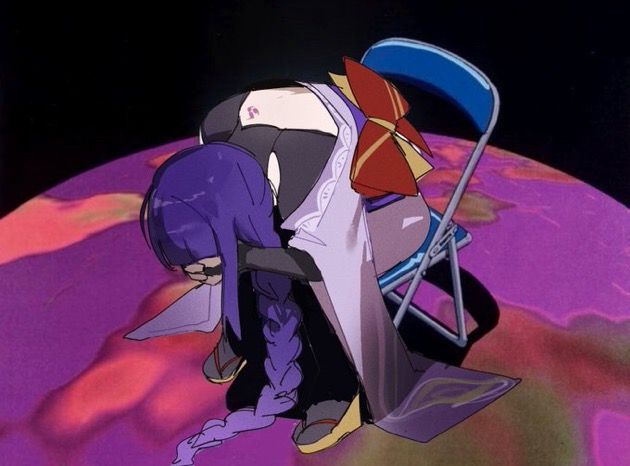 Raiden drawn as the shinji in a chair meme