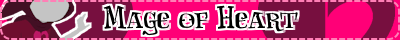 A banner signifying that the user is a Mage of Heart