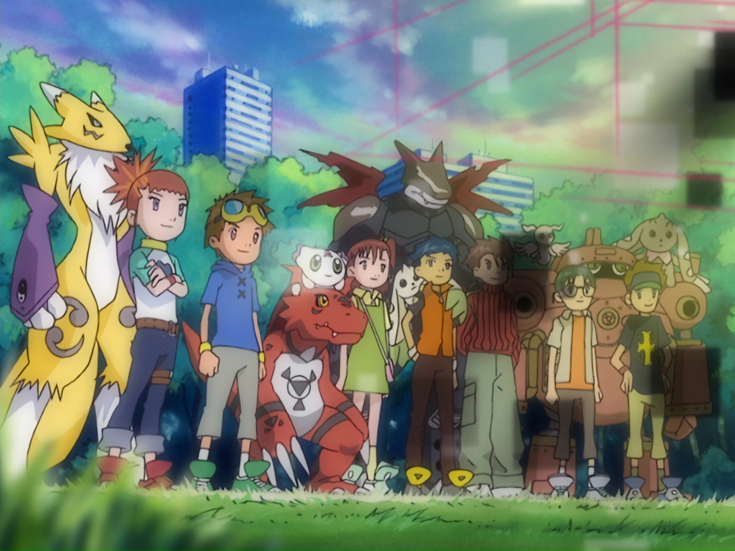 Screenshot from the 2001 anime Digimon Tamers