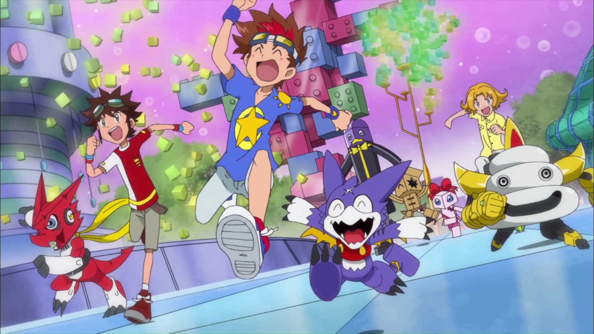 Screenshot from the 2010-2012 anime Digimon Xros Wars