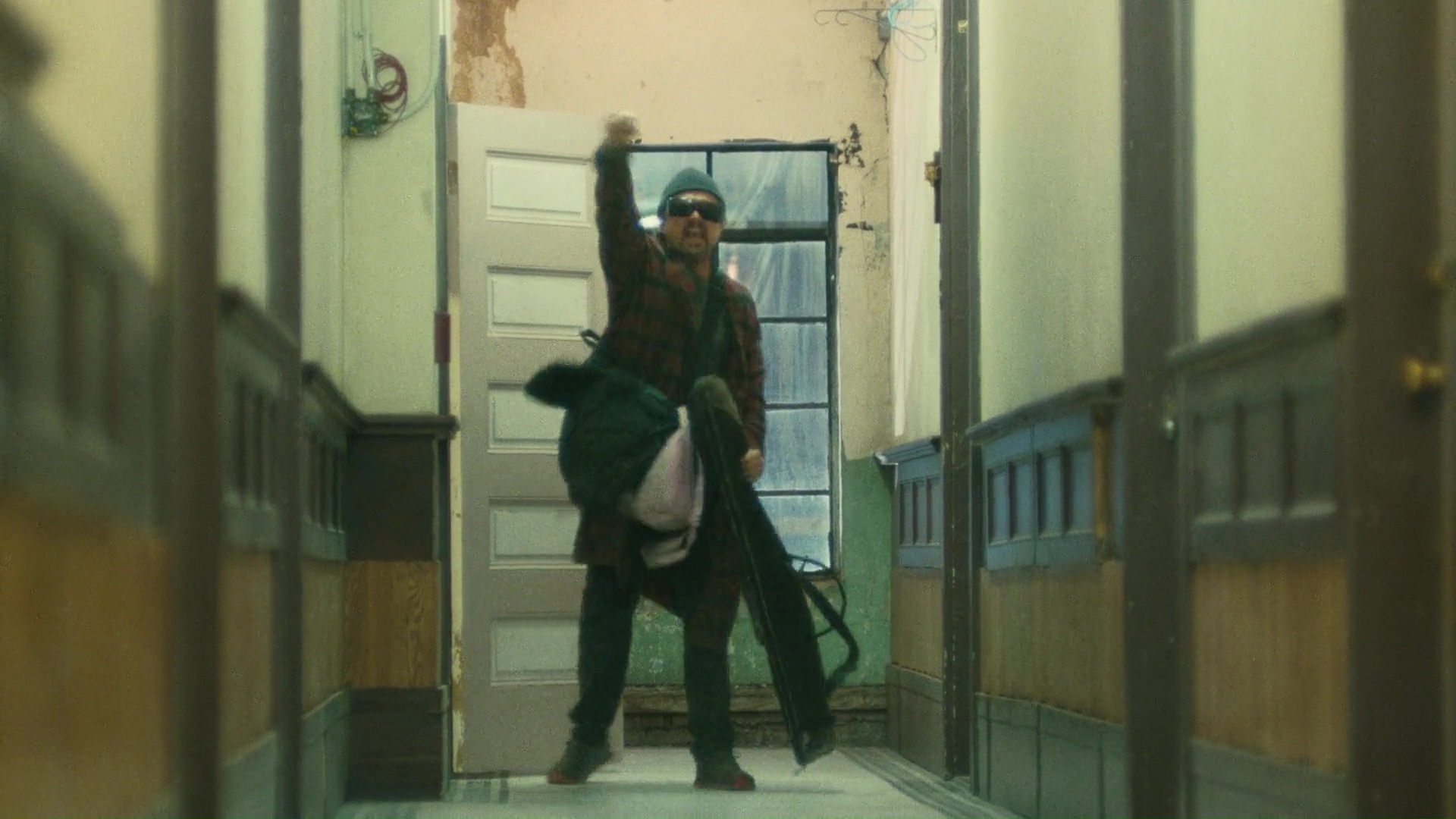 Screenshot from the 2025 film One Battle After Another