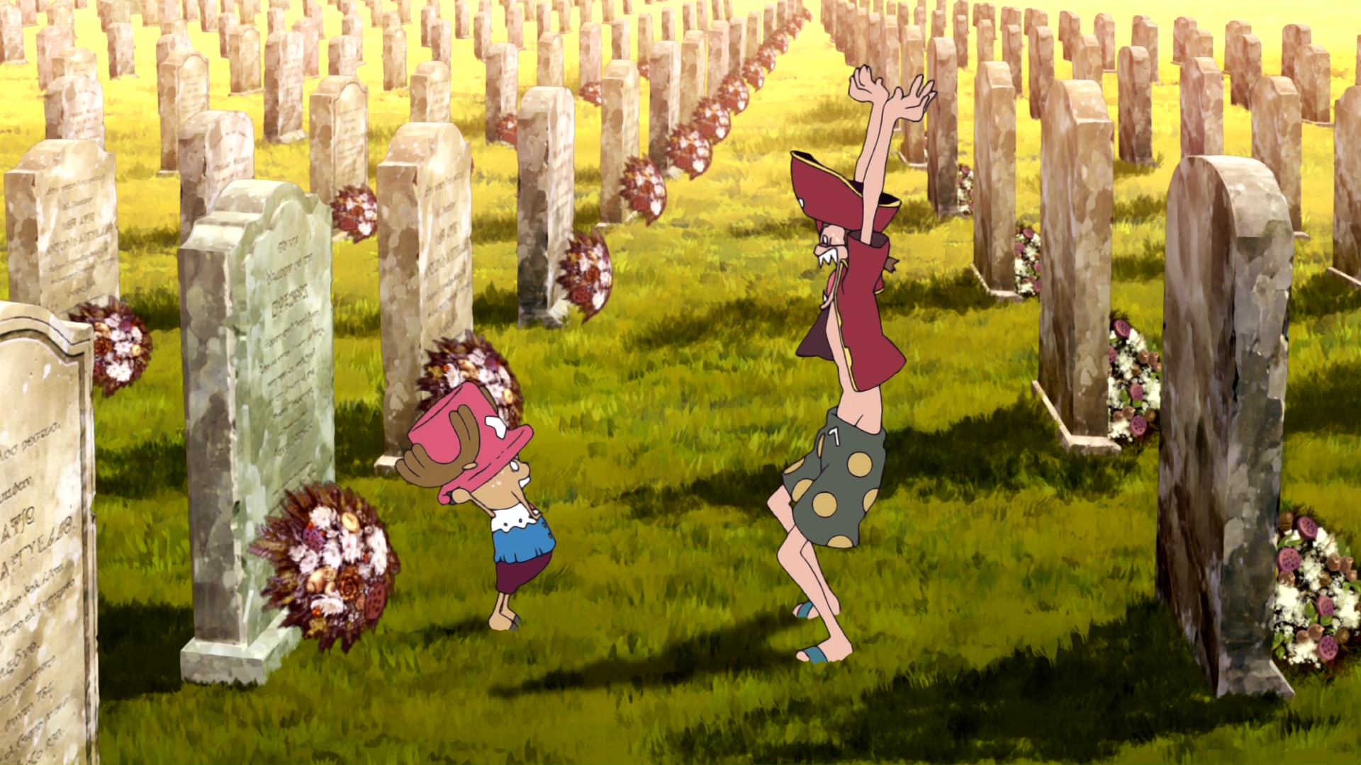 Screenshot from the 2005 film One Piece: Baron Omatsuri and the Secret Island