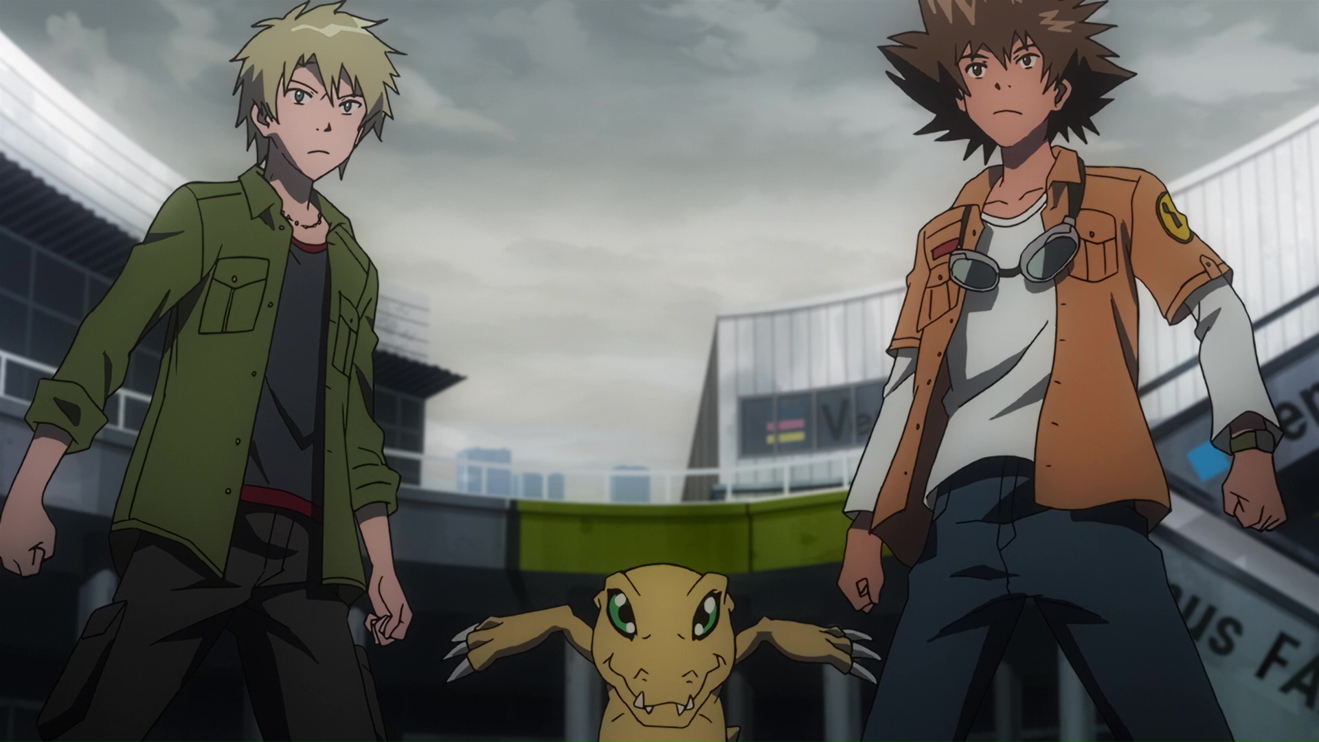 Screenshot from the 2015 film Digimon Adventure tri. Reunion