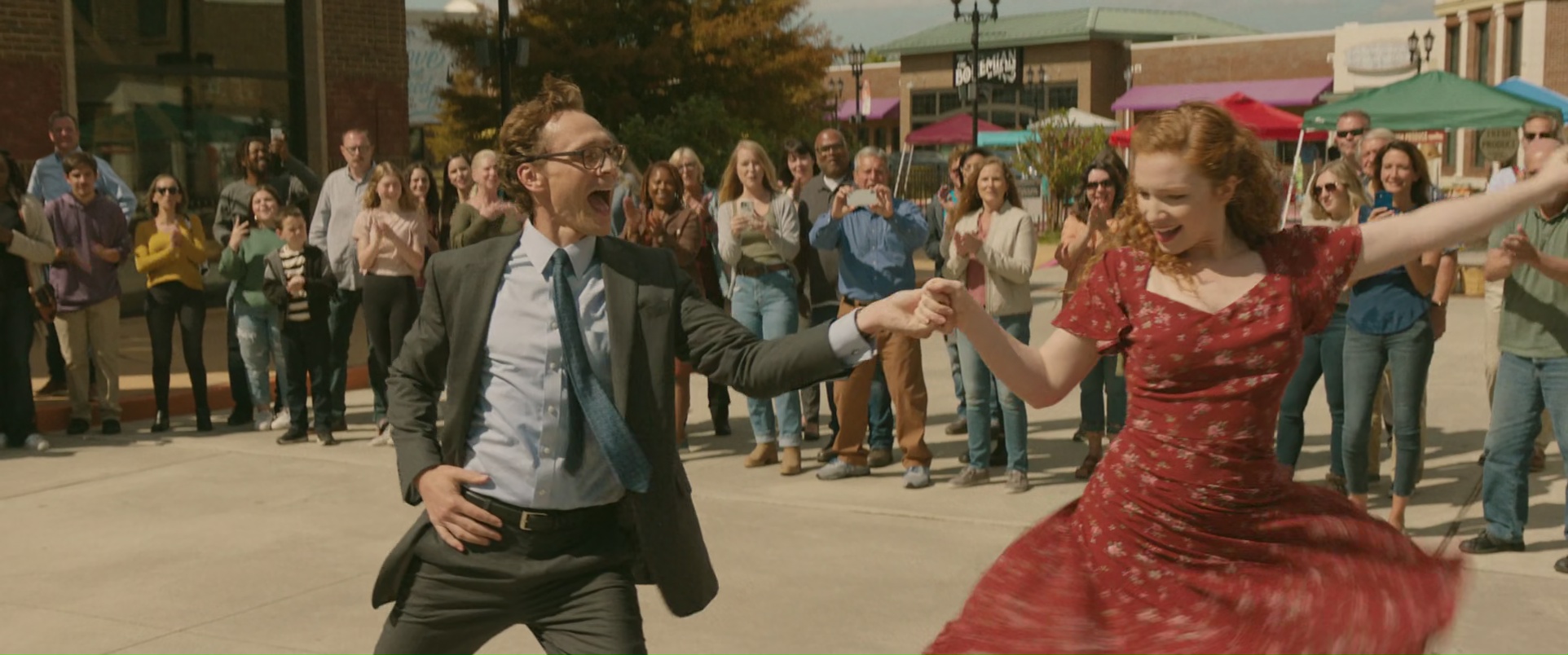 Screenshot from the 2024 film The Life of Chuck