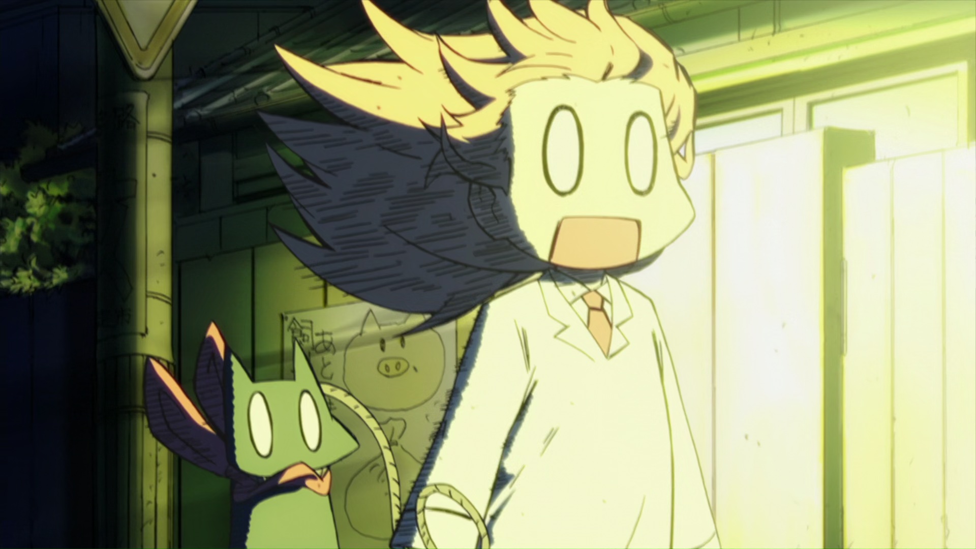 Screenshot from the 2011 anime Nichijou