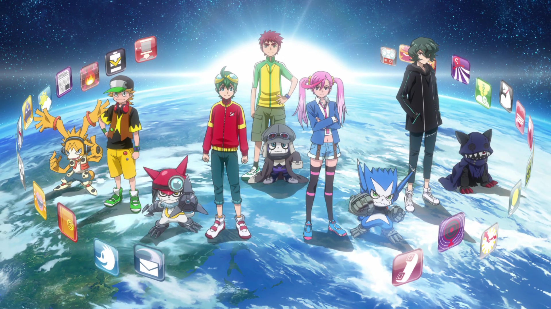 Screenshot from the 2016 anime Digimon Universe: App Monsters