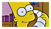 Bart holding a horn up to his ear