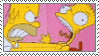 Homer choking Bart