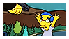 Milhouse being held at gunpoint