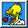 Homer eating a donut