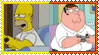 Homer and Peter Griffin playing Xbox360
