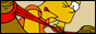 Bart pulling back slingshot