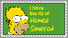 I have the IQ of Homer Simpson