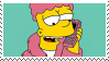 Bart in nightwear on the phone