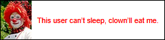 This user can't sleep, clown'll eat me.