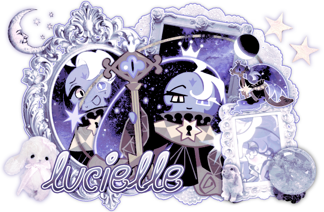 fount of knowledge graphic with the text "lucielle" || art credit: Solemisu_ on twitter
