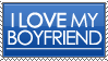 a blue stamp with white text saying 'i love my boyfriend'