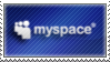 Dark blue stamp featuring the MySpace logo