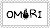 Stamp featuring the Omori logo