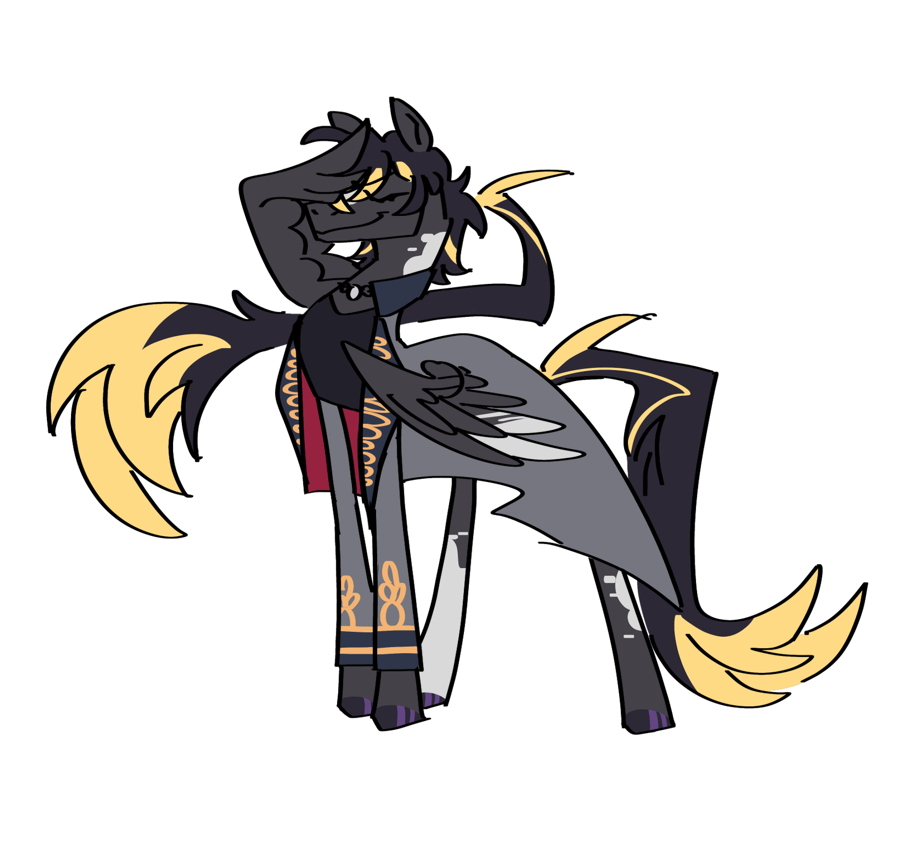 love drawing characters i like as ponies <3