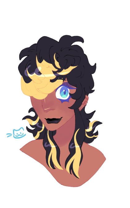 wanted to figure out his hair... i use this as a ref for whenever i draw him