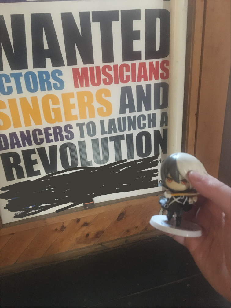 black sees a fellow revolution effort, only to realize it's an advertisement