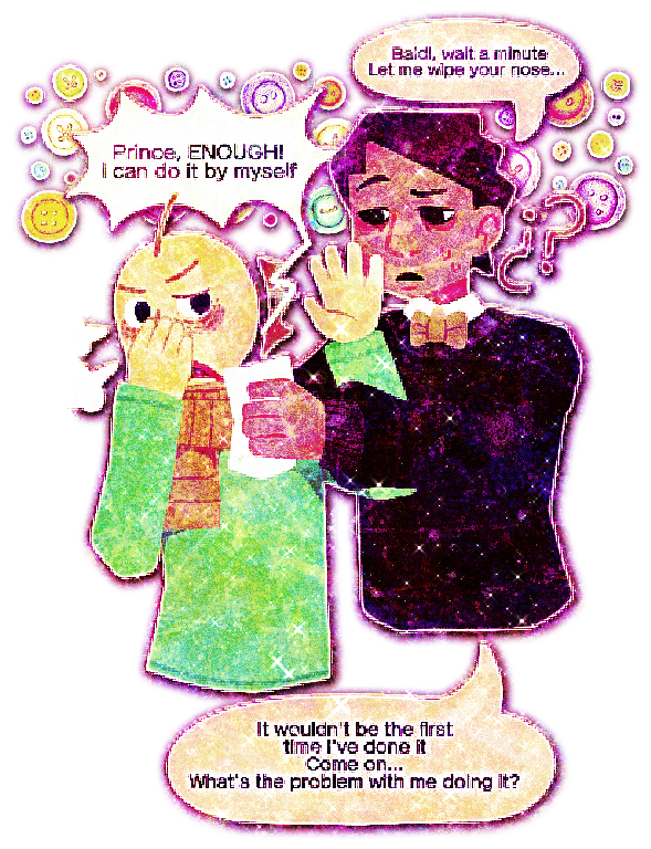 PrinciBaldi art is by MikaSakayaki on Twitter