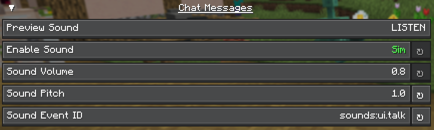General chat messages