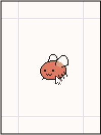 a gif of a small cute bug getting dragged around by a cursor