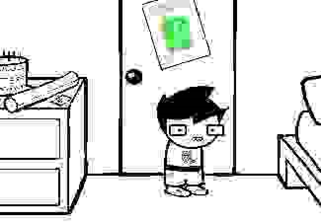 The Protagonist "June Bert" Standing In Her Room