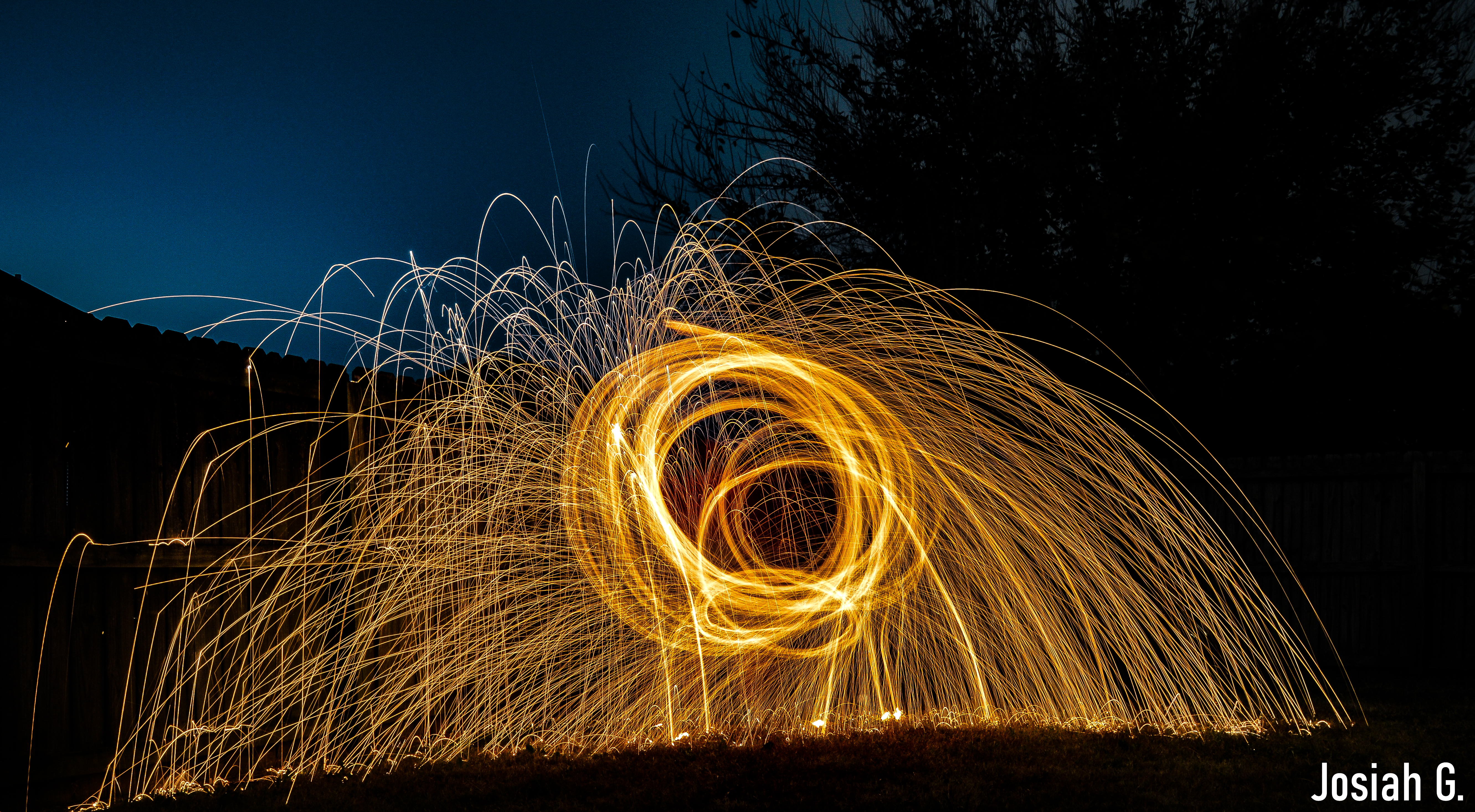 Steel wool long exposure