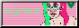 My site button, a very small drawing of myself (a white feminine individual with pink and green hair) that says Agnes on the side.