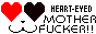heart eyed motherfucker button