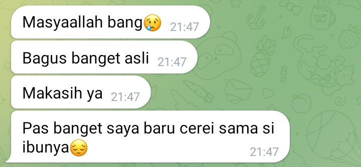 tangkapan layar reaksi beliau