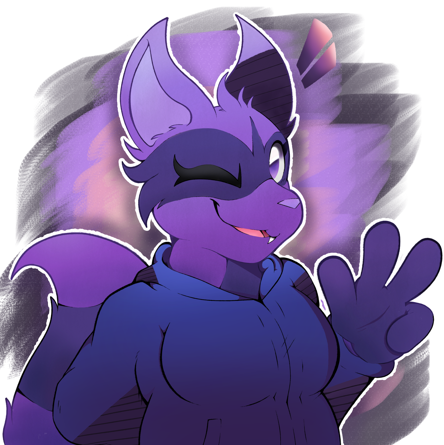 Me!!! Drawn by https://bsky.app/profile/echoamethyst.bsky.social