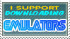 i support downloading emulators